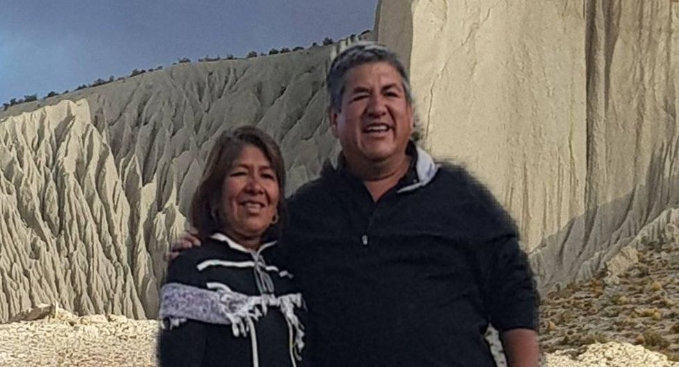 Jorge Díaz y esposa